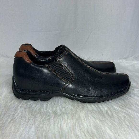 Cole Haan Zeno Black Leather Slip On Loafers SEE DESCRIPTION Sz 7.5 - Picture 4 of 6